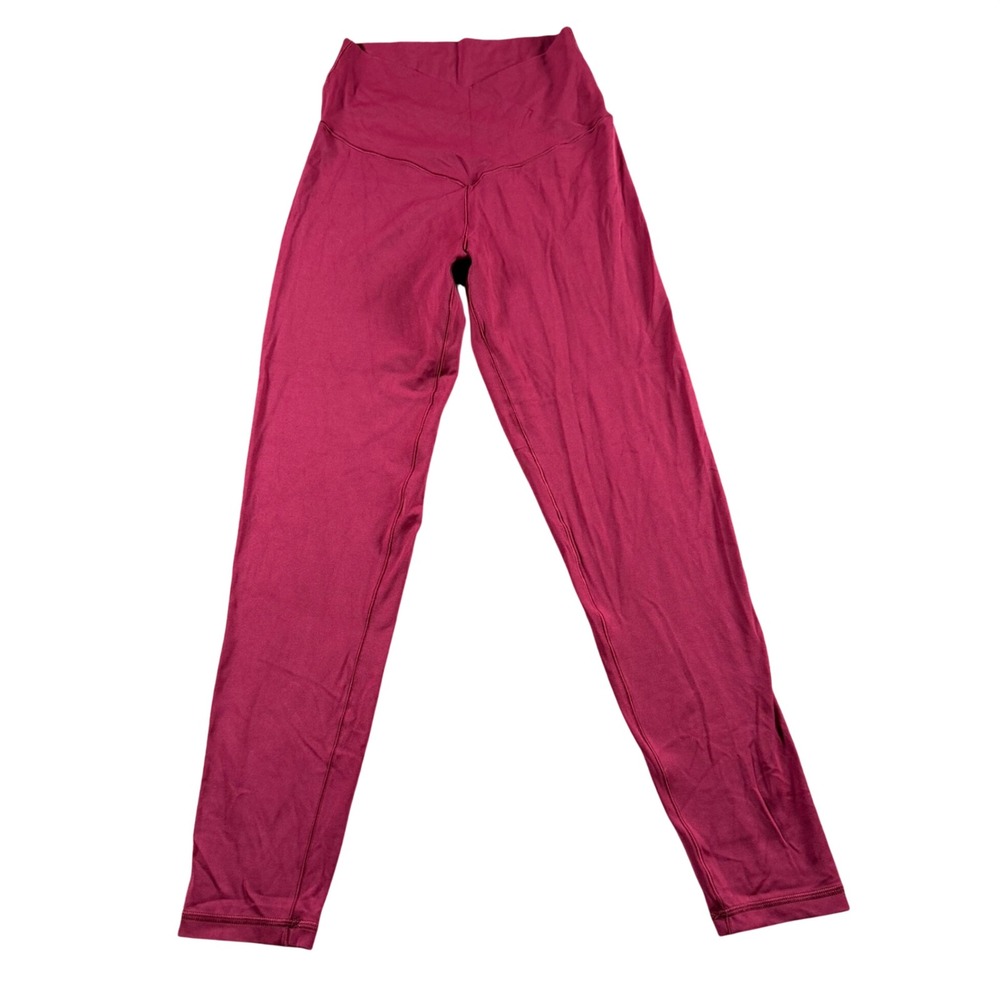 Aerie offline Real Me 7/8 Leggings Burgundy Crossover High Rise Medium gym women